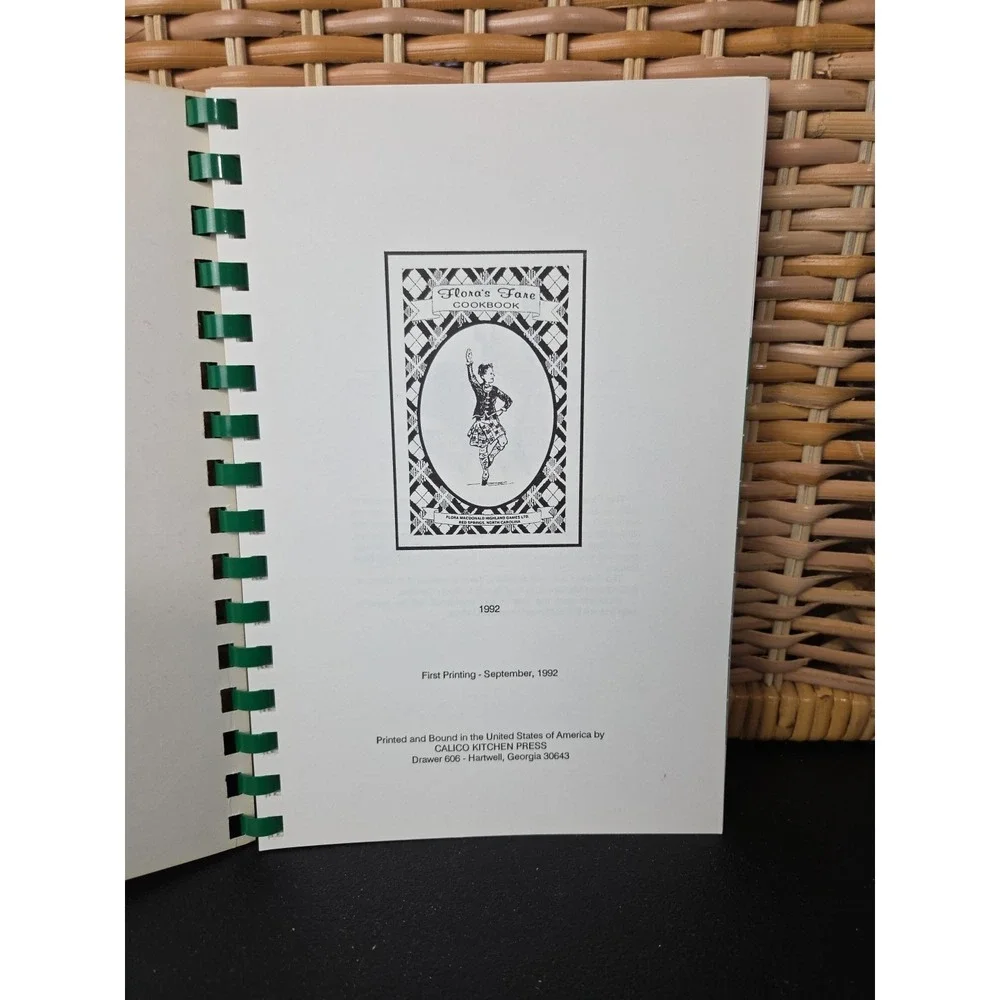 Flora Macdonald Highland Games, Inc. Cookbook Red Springs NC 1992
